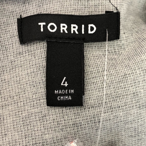 𝅺Torrid gray military ruffle blazer - Picture 6 of 16